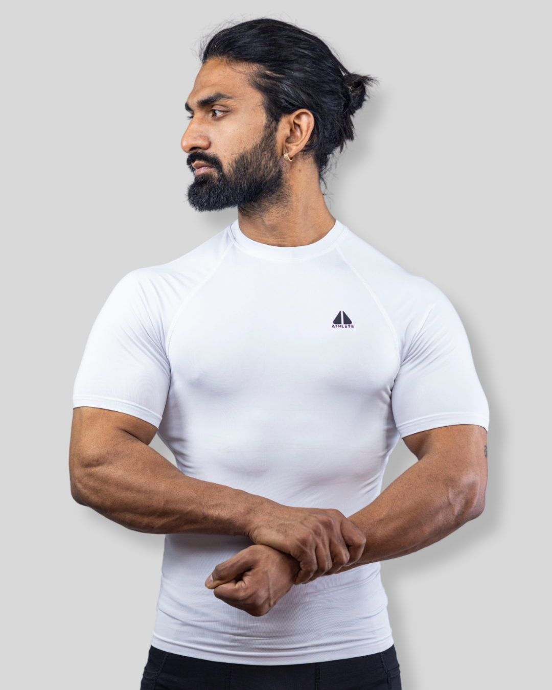 Essential Men Compression Tee | Half Sleeve